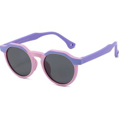 Techsuit Детски слънчеви очила Techsuit Kids Polarized Sunglasses (601) - поляризирани, TPEE рамка - Лилав / Розов