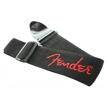 FENDER Колан за електрическа китара fender - модел poly strap red