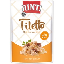 Rinti Dog Filetto Adult kuře a kuřecí srdce v želé 100 g