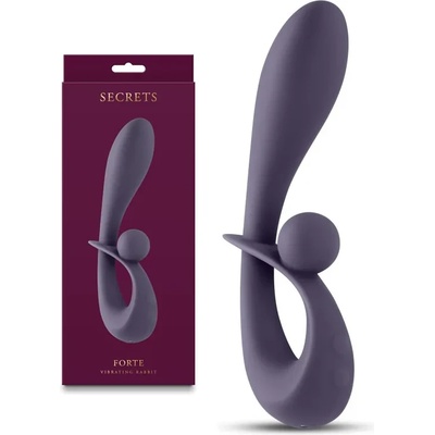 Вибратор тип заек, иновативен и луксозен, 19, 8см. - Secrets Forte Gray (NSTOYS1169)