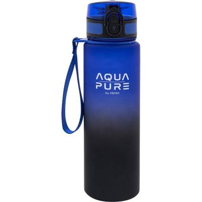 Zdravá fľaša Aqua Pure Astra modro-čierna 600 ml