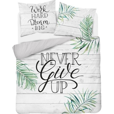 Detexpol obliečky Never Give Up Bavlna 200x240 2x70x80