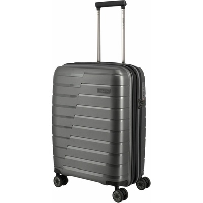 Travelite AIR BASE 4W S EXP antracitová 43 L