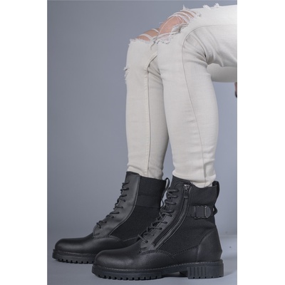 Riccon Мъжки боти с цип 0012134 - Черни #358483 (358483_Черно)