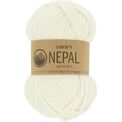 Drops Nepal UNI 1101 biela