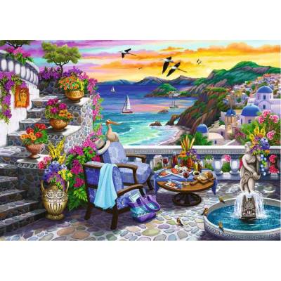Ravensburger - Puzzle Sunset over Santorini 300 - 300 piese