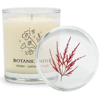 Botanicandle Céder-santal-klinček s vrchnáčikom 140g