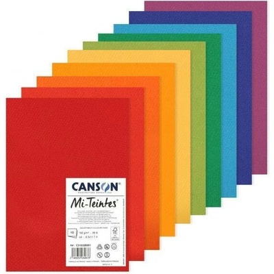 Mi-Teintes listy 50x65cm 10listů 160g Bright colours