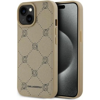 KARL LAGERFELD Калъф Karl Lagerfeld Magsafe Karl Head iPhone 15 - бежов (3666339252786)