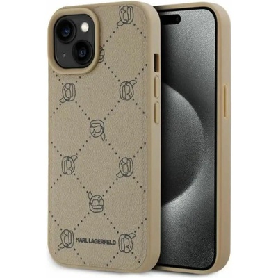 KARL LAGERFELD Калъф Karl Lagerfeld Magsafe Karl Head iPhone 15 - бежов (3666339252786)