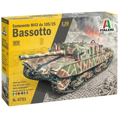 ITALERI Model Kit military 6751 Semovente M43 “Bassotto” 1:35