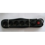  Разклонител, 220V, 6 гнезда, 1.5m кабел