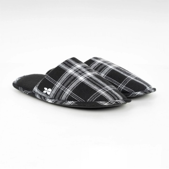 Crosshatch Мъжки пантофи Crosshatch Twostep Slippers Mens - Black Check