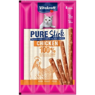 Vitakraft Cat Pure stick pochúťka pre mačky kura 4 x 5 g