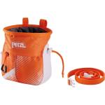 Petzl Торбичка за магнезий Petzl Sakapoche Chalk bag - Orange White - размер One Size (335-0716-0211)