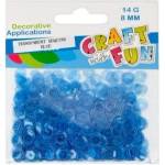 Craft with fun Transparent sequins 8mm blue