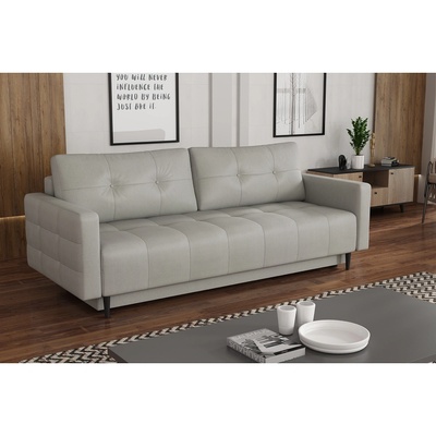 Разтегателен диван светло сив- dory