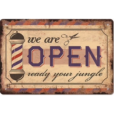 BDS reklamná tabuľka We are open 30x40cm
