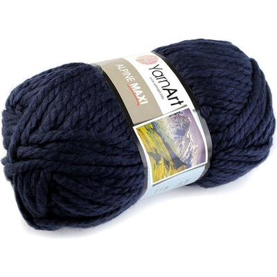 Pletací příze Alpine maxi 250 g Varianta: 9 (674) modrá pařížská, Balení: 1 ks