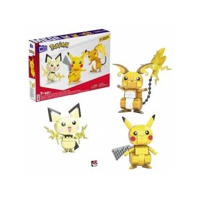 Mattel MEGA Pokémon Build And Show Pikachu Evolution Trio