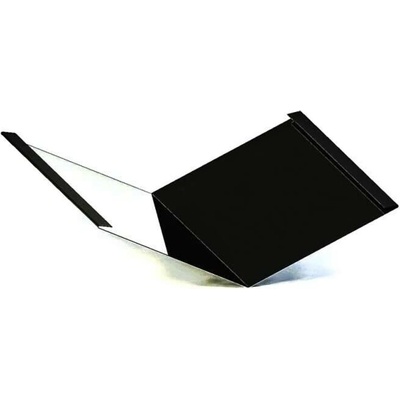 Úžlabí klasik r.š.400mm pozink Lakovaný RAL 9005 černá s folií dl.2m