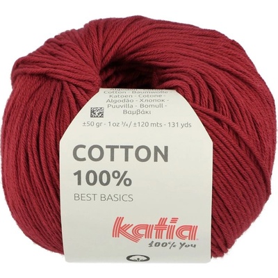 Katia Cotton 100% bordová 54