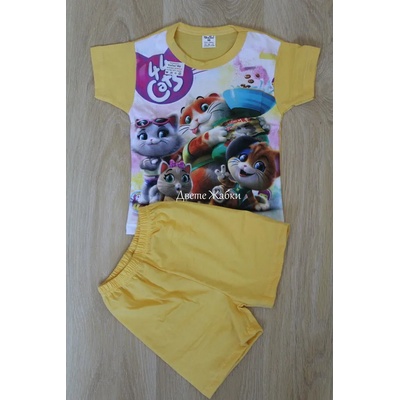 КомТекс Лятна пижама Котки, 98, 110, 116