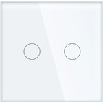 ELMARK Element СТЪКЛЕН МАЛЪК ПАНЕЛ 2 БУТОНА, БЯЛ (195sp2g/wh)