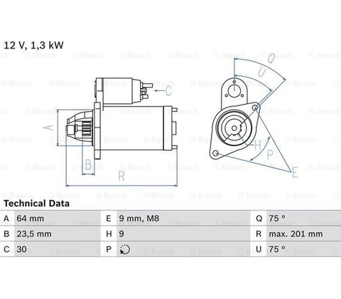 BOSCH STARTER 0 986 024 200