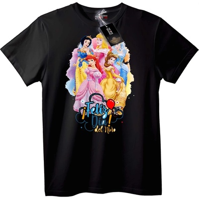 NOONEBRAND Тениска Ден на Принцесите Disney - XL, White