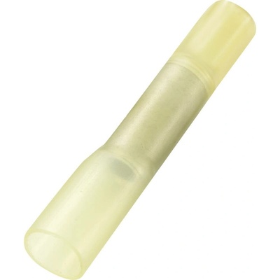 TRU COMPONENTS 739142 krimpovacie spojka so zmršťovacou bužírkou 4 mm² úplne izolované žltá 30 ks