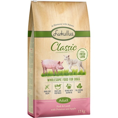 Lukullus Classic bravčové a jahňacie bez obilnín 2 x 12 kg