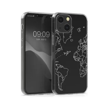 Image 1 of kwmobile Прозрачен калъф за Apple iPhone 13 - сребрист