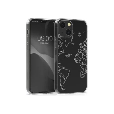 kwmobile Прозрачен калъф за Apple iPhone 13 - сребрист