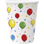 JUNIOR Хартиена чаша за еднократна употреба JUNIOR с шарка на балон 2, 5 dl 10 бр PC8000100 (PC8000100)