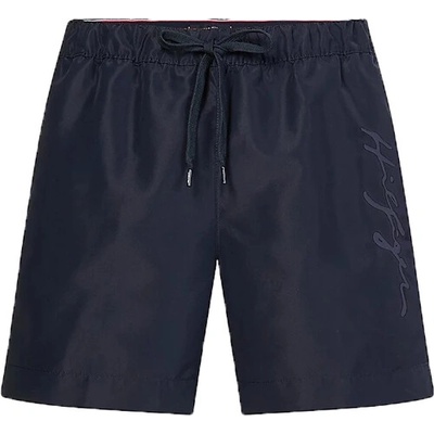 Tommy Hilfiger Logo -S-Medium drawstring tmavo modré