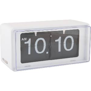 Karlsson Retro Boxed Flip стенен или настолен часовник, бял (KA6055WH) Будилник