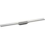 Hansgrohe RainDrain Flex - Линеен сифон с неръждаема решетка 1000, за стенен монтаж, с възможност за скъсяване, четкана неръждаема стомана 56053800 (56053800)