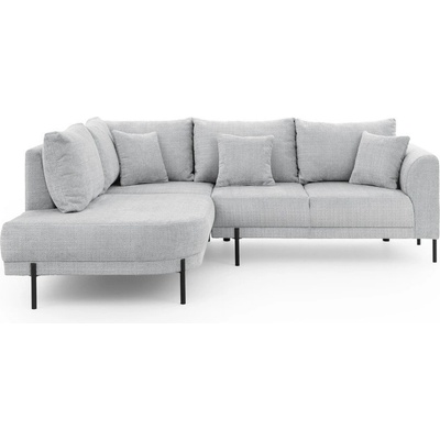 ROPEZ Светлосив шенилов ъглов диван (ляв ъгъл/L форма) Mauris - Ropez (Mauris Naroznik L - Lewa OT tk. Cremona 81 ( Davis ))