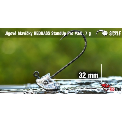 Red Bass jigová hlava StandUp Pro Sickle vel.3 7g