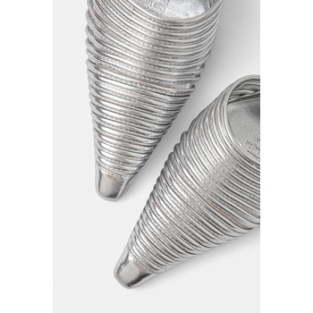 Naked Wolfe Кожени обувки с тънък ток Naked Wolfe Chromed (Chromed.Silver.Leather)