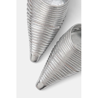 Naked Wolfe Кожени обувки с тънък ток Naked Wolfe Chromed (Chromed.Silver.Leather)