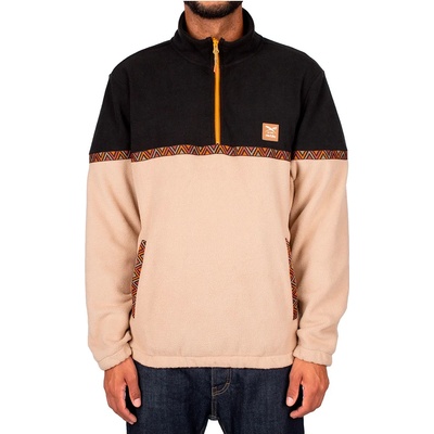 IRIEDAILY Мъжки поларен пуловер Iriedaily Monte Noe Troyer Fleece jumper - Khaki (005-4868-0513)