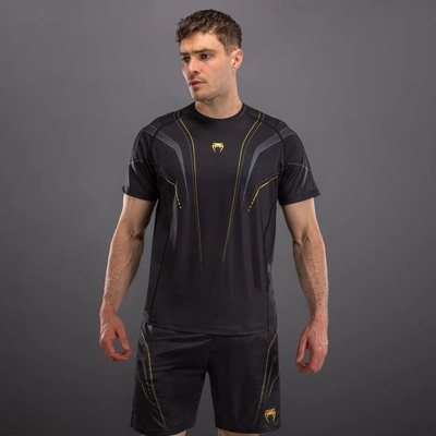 Venum | Официален Вносител за България Тениска Venum Streamline Dry-Tech T-Shirt - Black/Gold - S