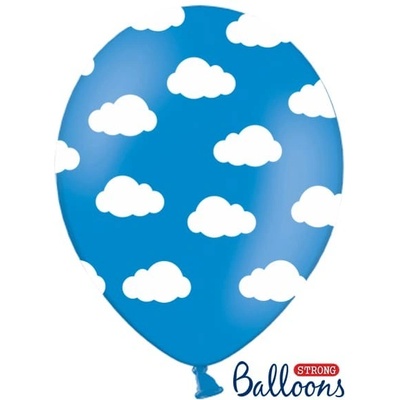 Balón obláčiky pastelový modrý 30cm