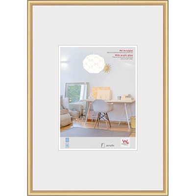 walther design picture frame gold 50 x 60 cm with artificial glass, New Lifestyle plastic frame KVX060G