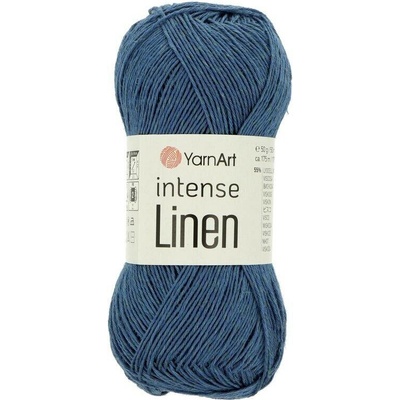 YarnArt Intense linen 4128 tmavě modrá