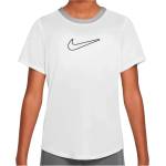 Nike Детска спортна тениска Nike Kid's One Fitted Dri-Fit Short-Sleeve Top Sport shirt - White / Black - размер M (704-4926-0413)