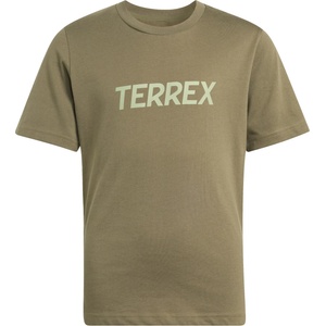 adidas Terrex Детска тениска adidas Terrex Kid's MT Logo Tee T-shirt - Olive Strata - размер 128 (EU) (704-5880-0212)