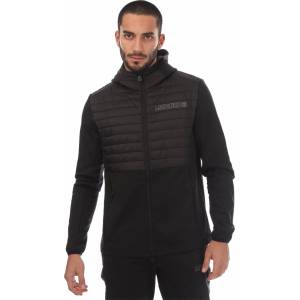 Mercier Яке Mercier Mens Dynamic Track Top Full-Zip Hooded Softshell Jacket - Black